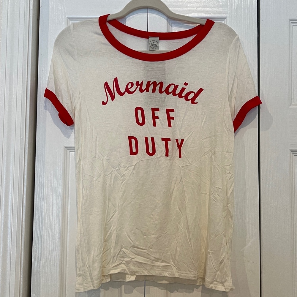 Paper Crane mermaid off duty t shirt